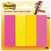 POSTIT 6714AU PAPER PAGE MARKERS 23 X 73MM ASSORTED PACK 4