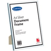 CARVEN DOCUMENT FRAME A4 SILVER