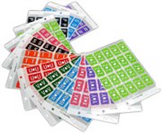 FILECORP COLOURFIND ALPHA LABEL P 03FCHCFALAP 40 LABELS