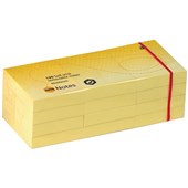 MARBIG REPOSITIONAL NOTES 100 SHEET 40 X 50MM YELLOW PACK 12