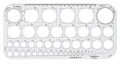 STAEDTLER MARS 57601F DRAFTING TEMPLATE CIRCLES