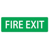 QSI SAFETY SIGN W340 X L120MM FIRE EXIT