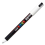 POSCA PC1MR PAINT MARKER BULLET ULTRA FINE 07MM WHITE