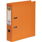 MARBIG LINEN LEVER ARCH FILE PE 75MM A4 ORANGE