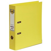 MARBIG LINEN LEVER ARCH FILE PE 75MM A4 LEMON